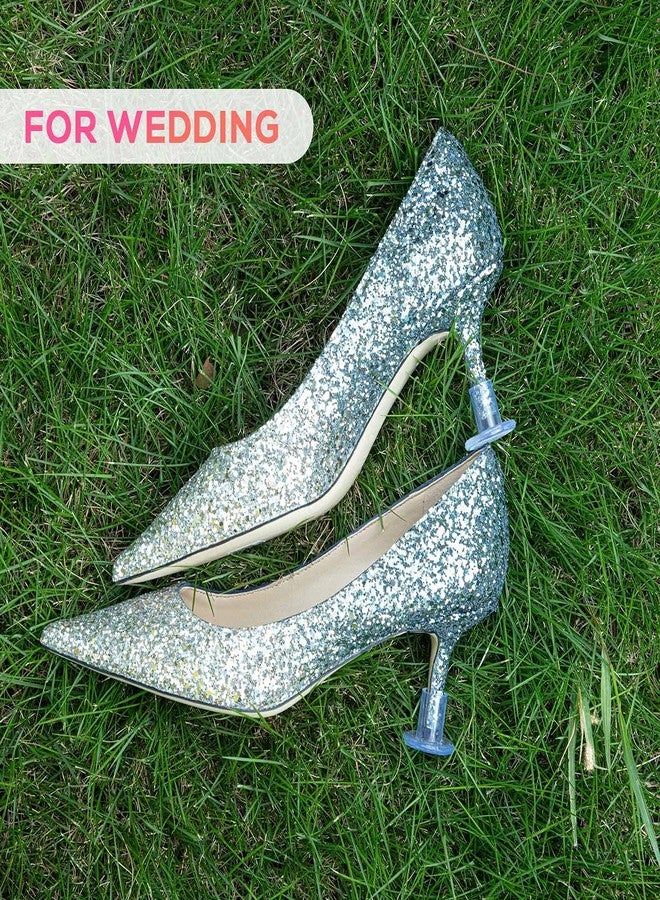 KFPPLXQ Heel Stoppers for Grass, 15 Pairs 3 Sizes Heel Protectors for Grass, Sturdy High Heel Protectors for Wedding on Grass Heel Covers for High Heel Shoes (S/M/L - Image 4